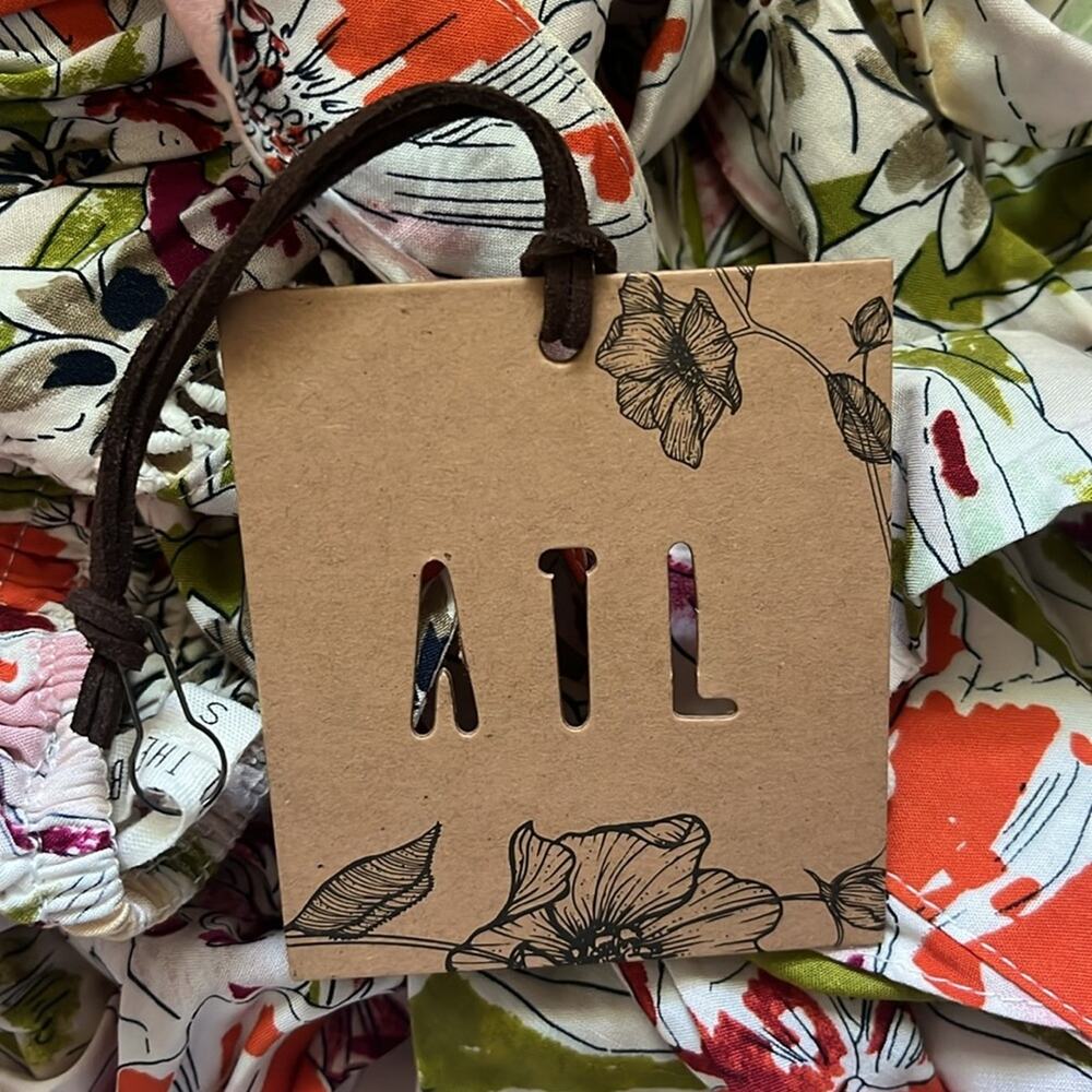 Abel the Label NWT Floral Maxi Dress Small Asymmetrical Tropical Anthropologie - Picture 11 of 14